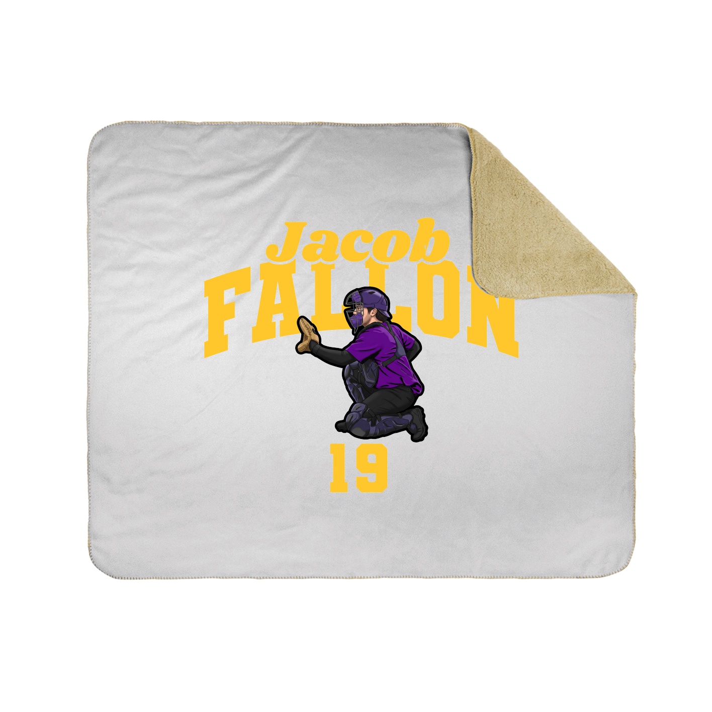 Throw Blanket — Signature Arch in White