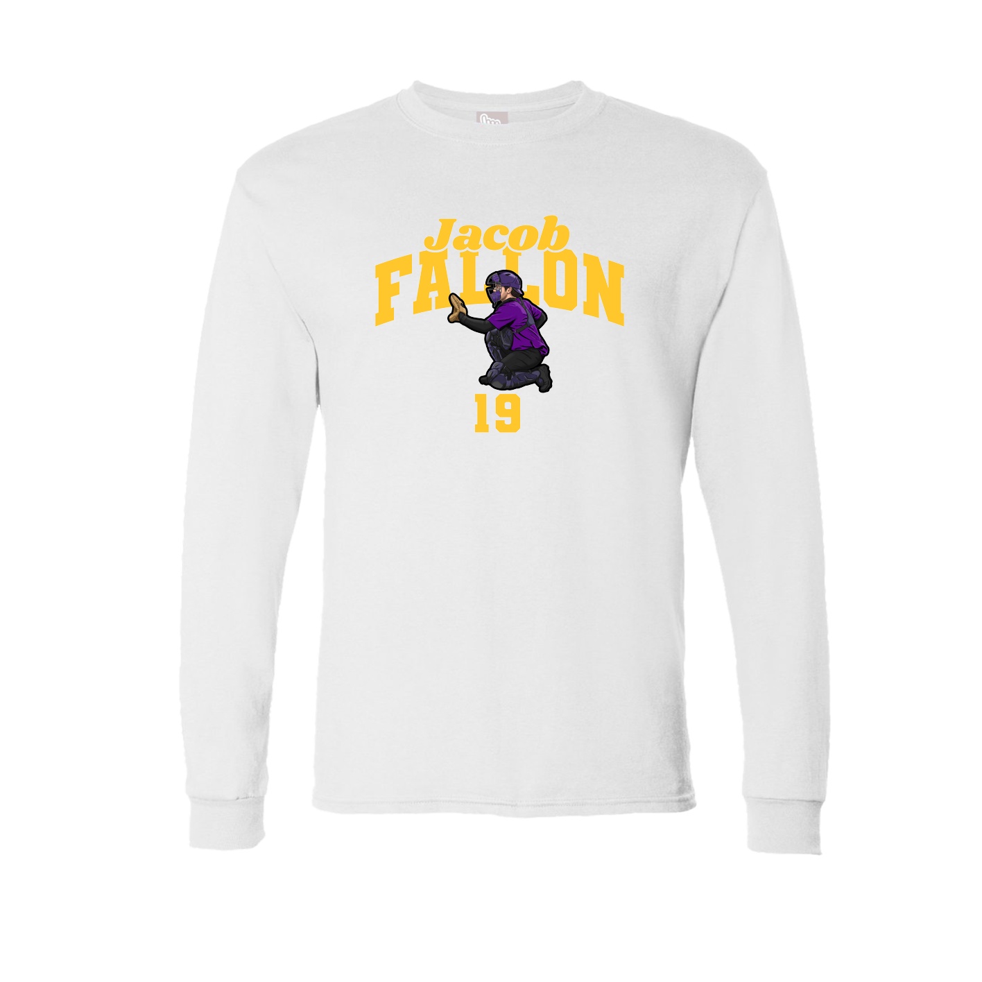 Long Sleeve Tee — Signature Arch in White