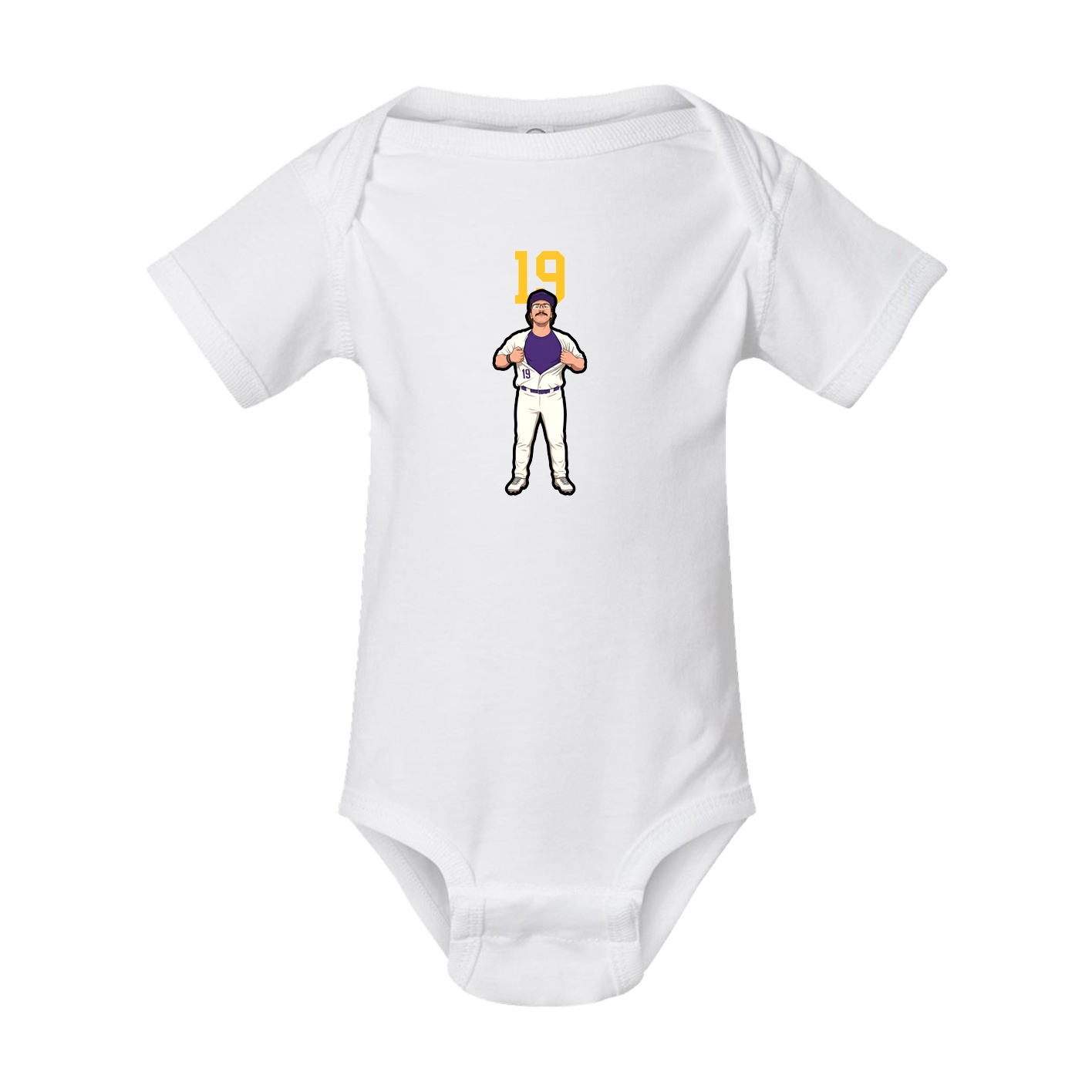 Baby Onesie — Number Top in White