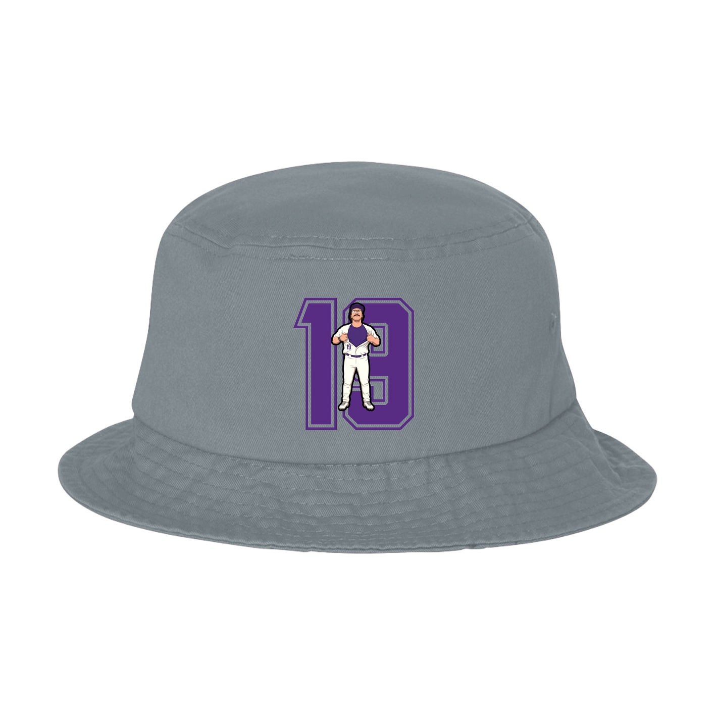 Bucket Cap — Number in Grey