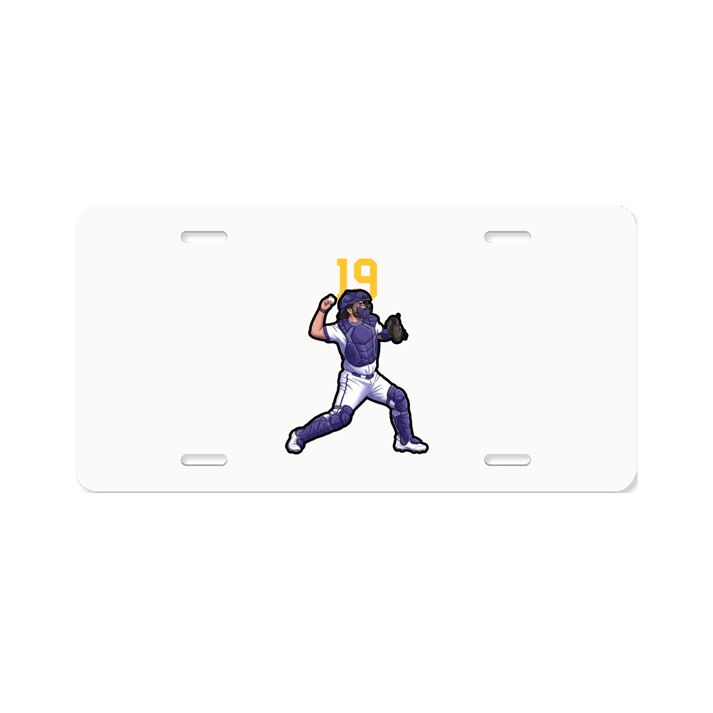 License Plate — Number Top in Classic