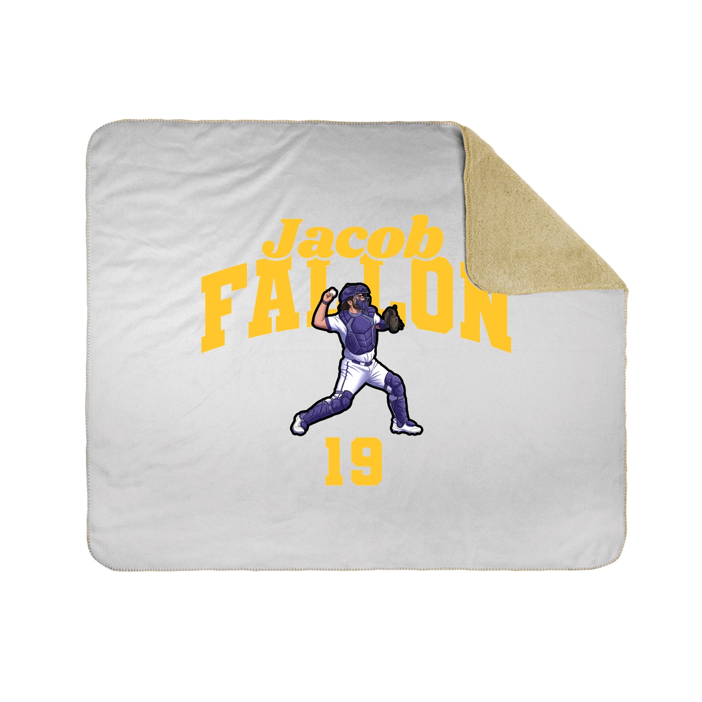 Throw Blanket — Signature Arch in White