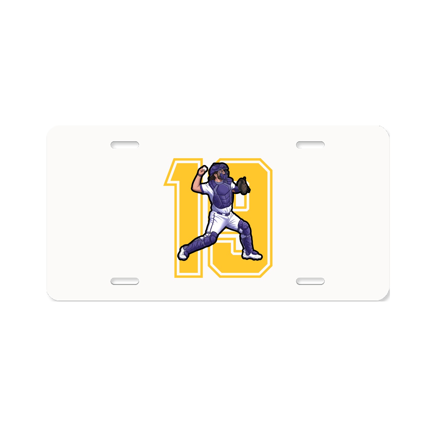 License Plate — Number in Classic