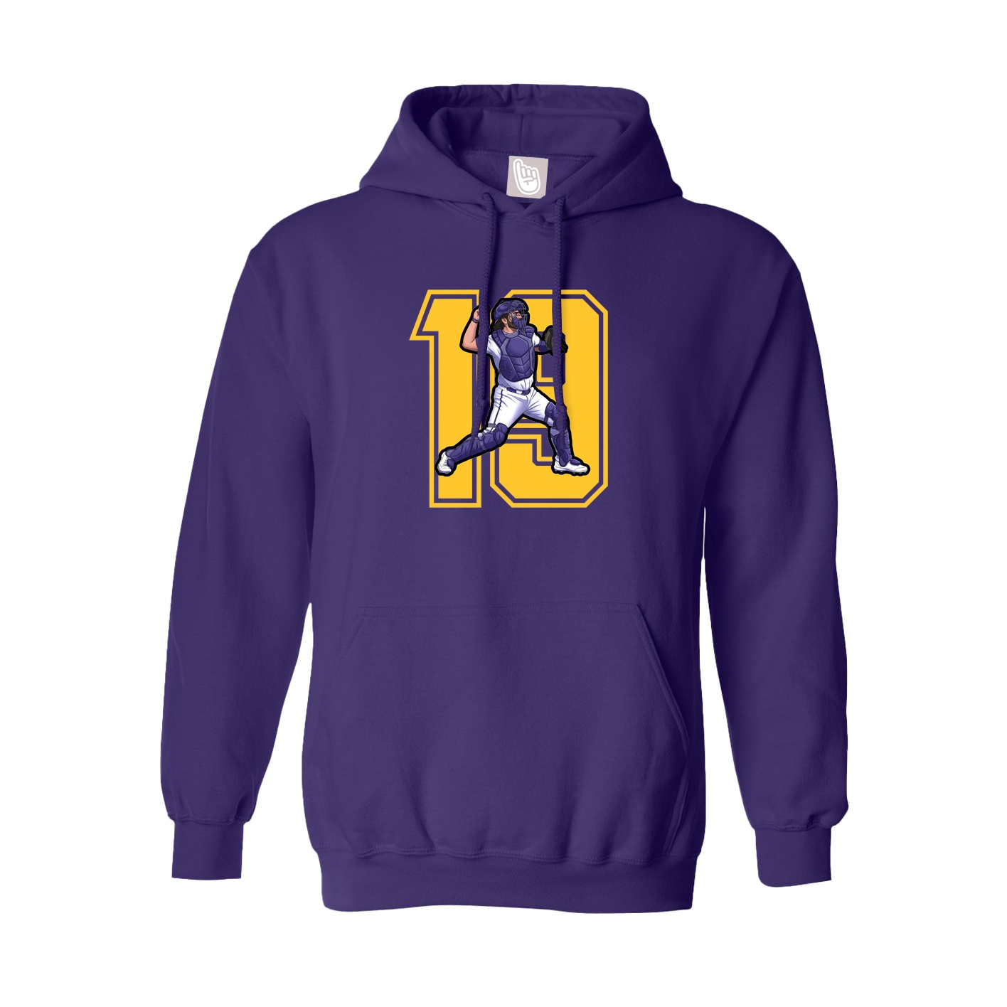 Hoodie — Number in Purple