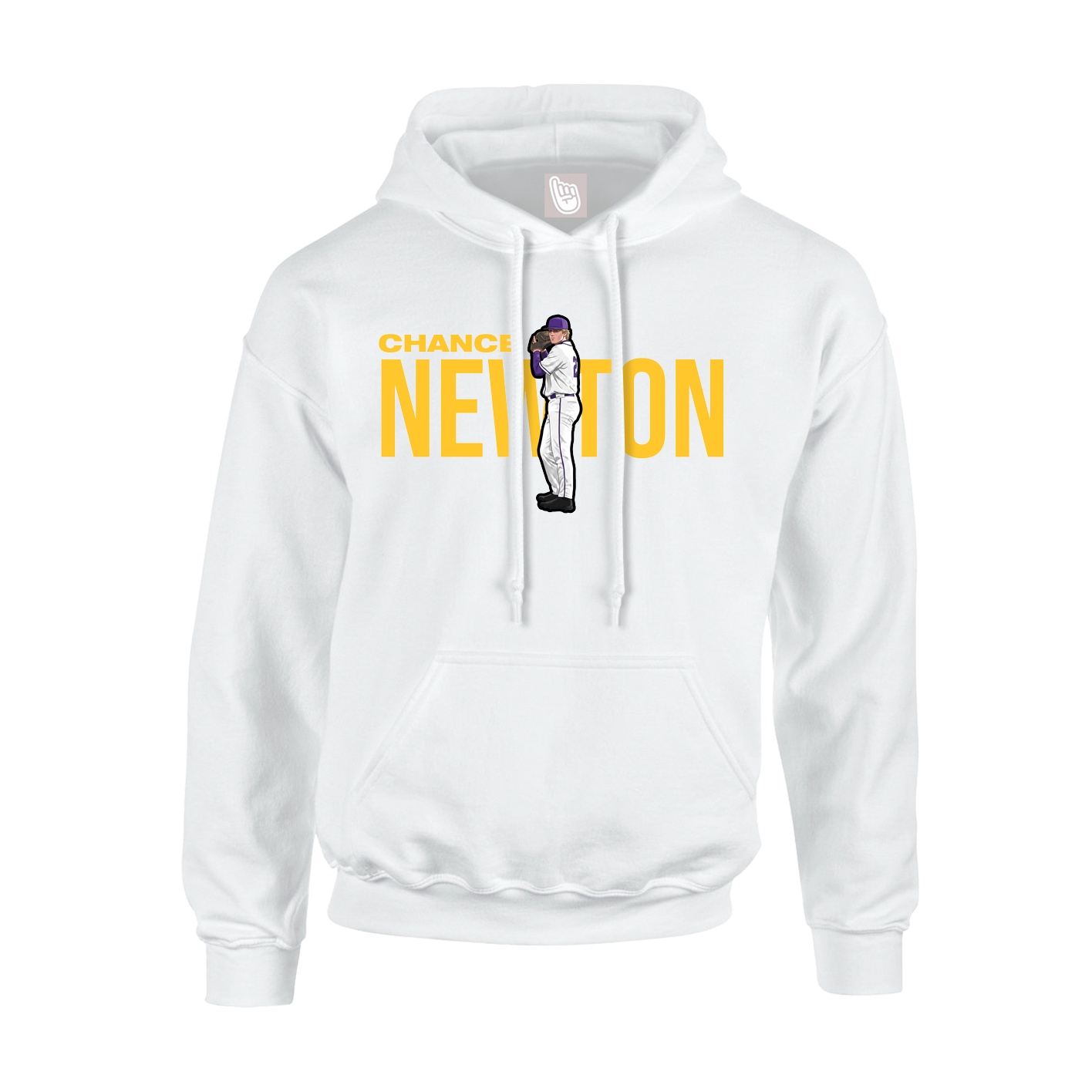 Youth Hoodie — Player Name in White