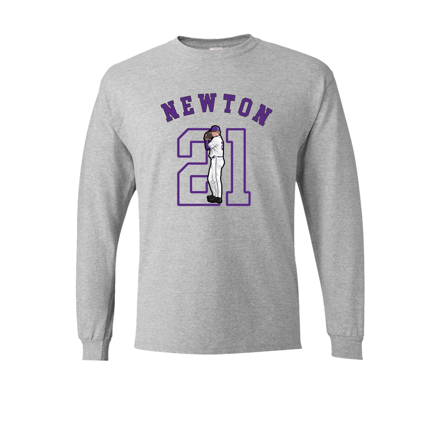 Long Sleeve Tee — Shirsey Arch in Grey