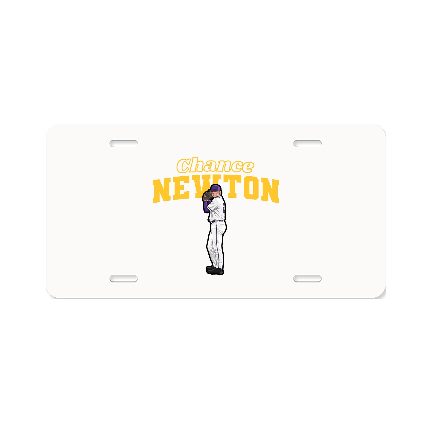 License Plate — Name Arch in Classic