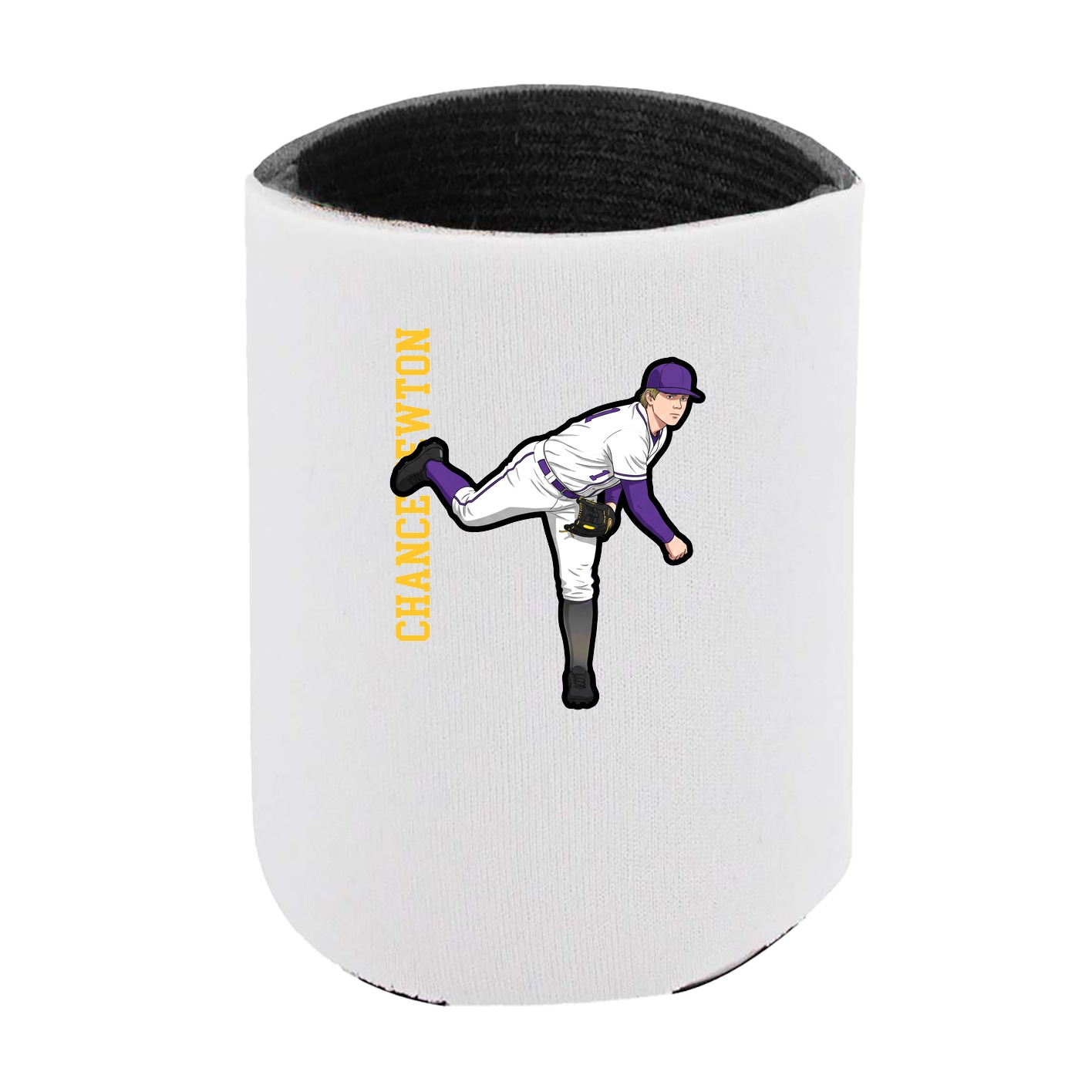 Can Holder — Name Vertical in White