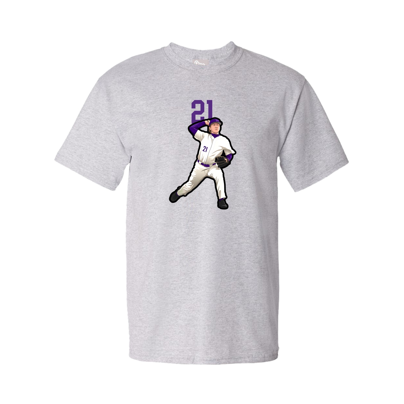 Tee — Number Top in Grey