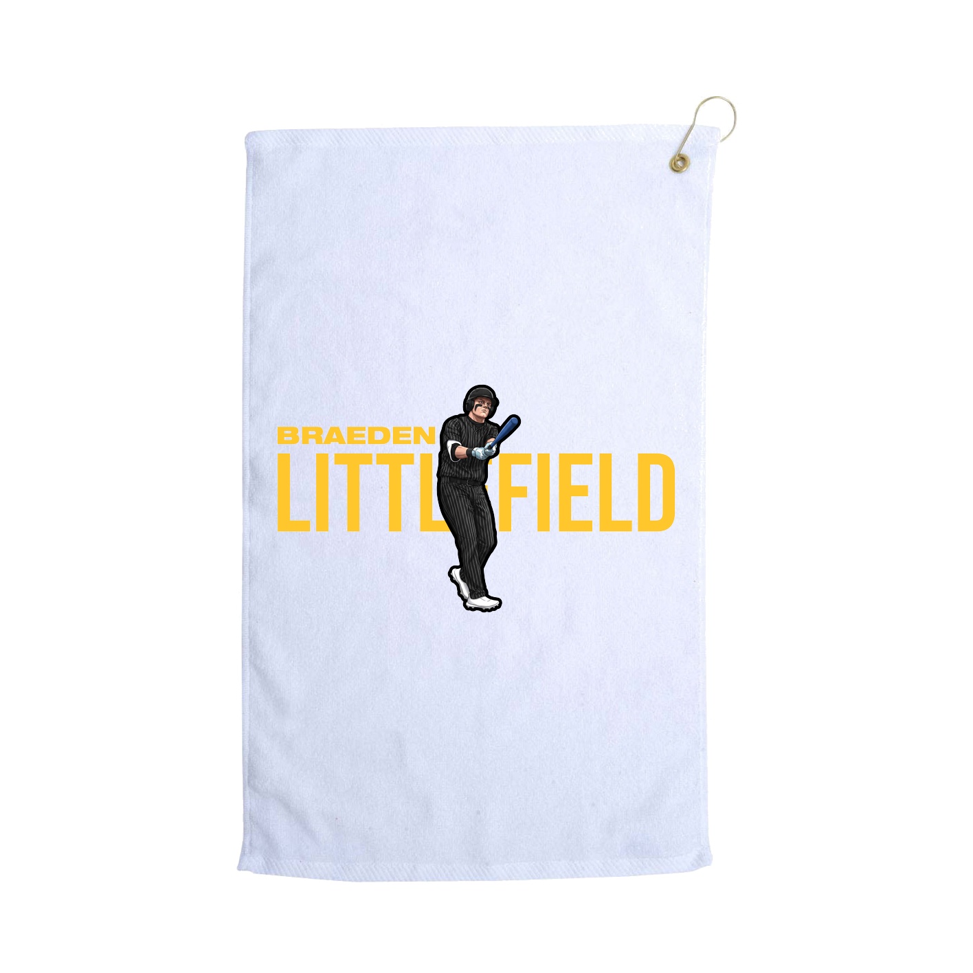 Golf Towel — Player Name in White