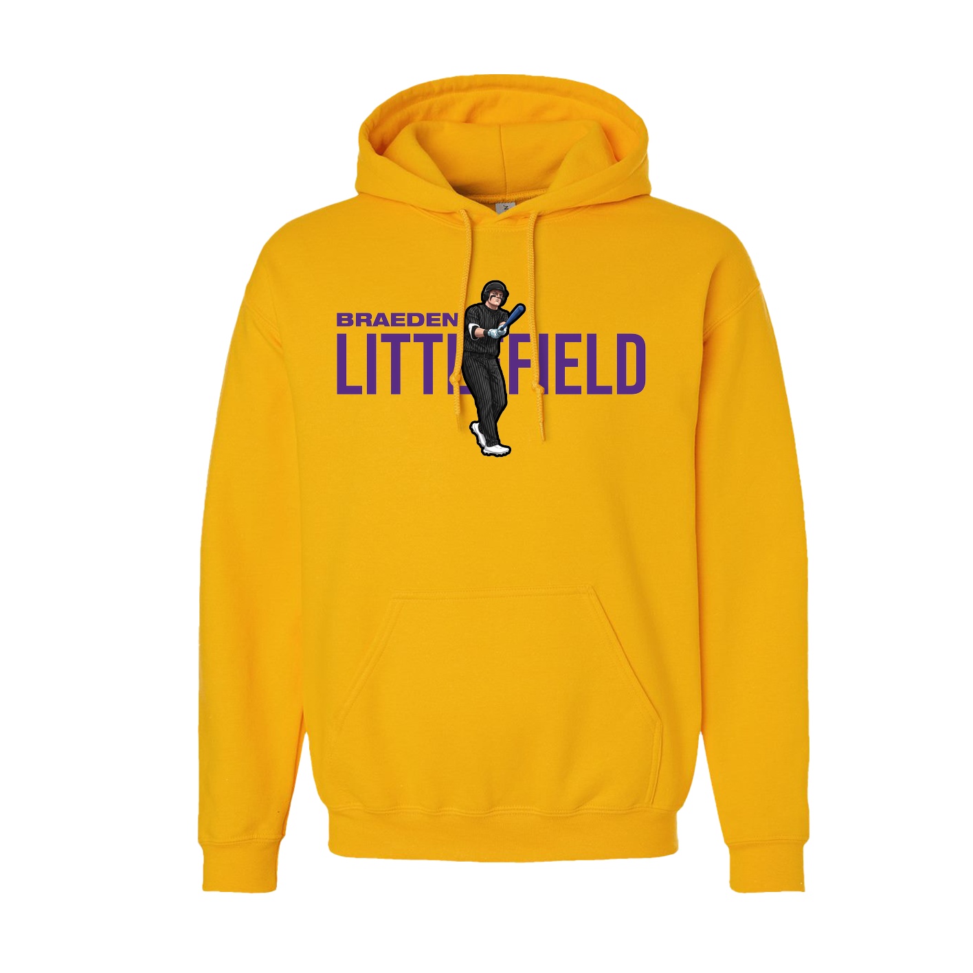 Hoodie — Player Name in Gold