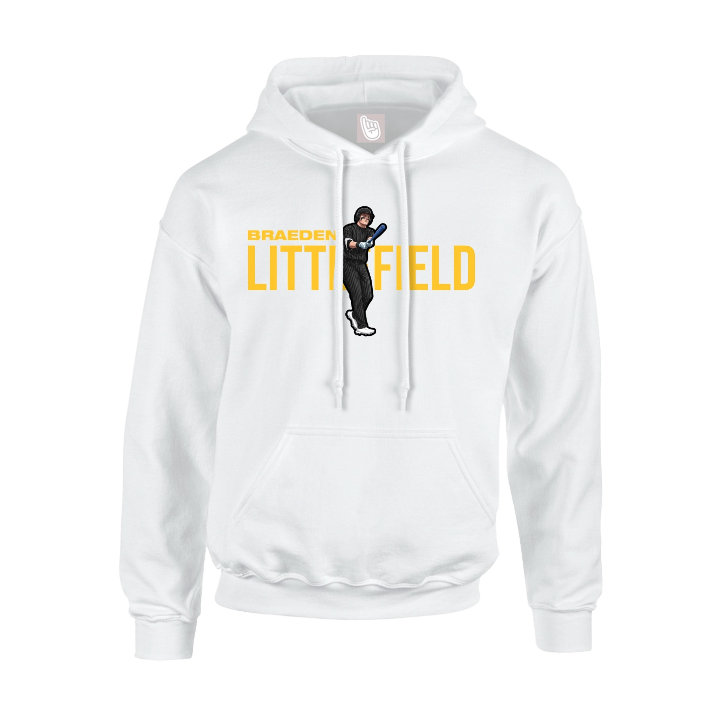 Hoodie — Player Name in White