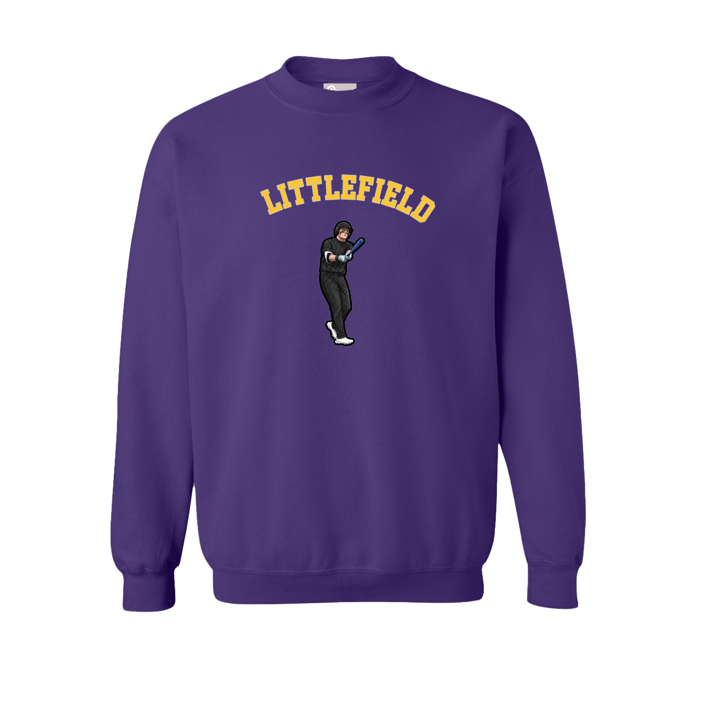 Fleece Crew — Shirsey Arch in Purple