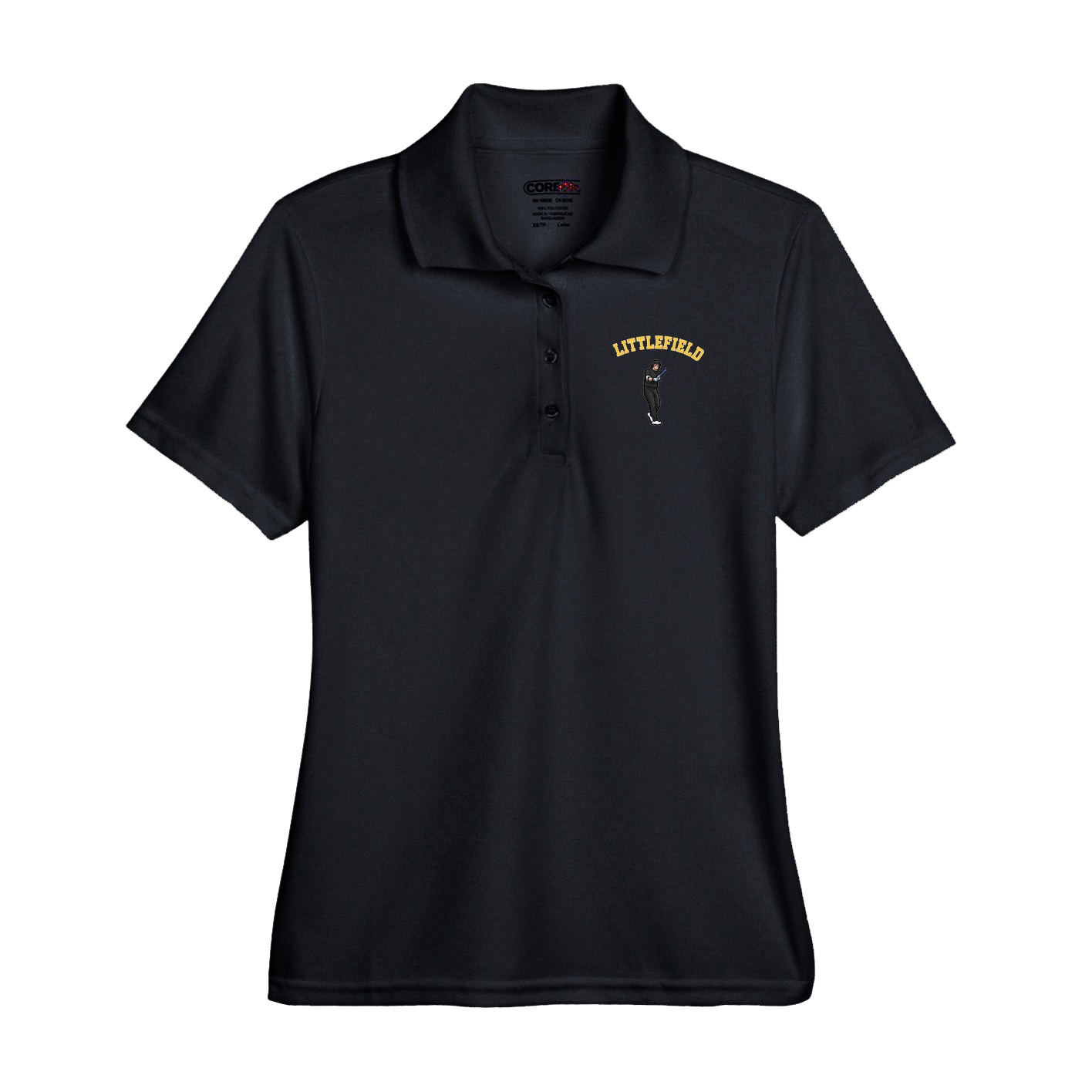 Performance Polo — Shirsey Arch in Black