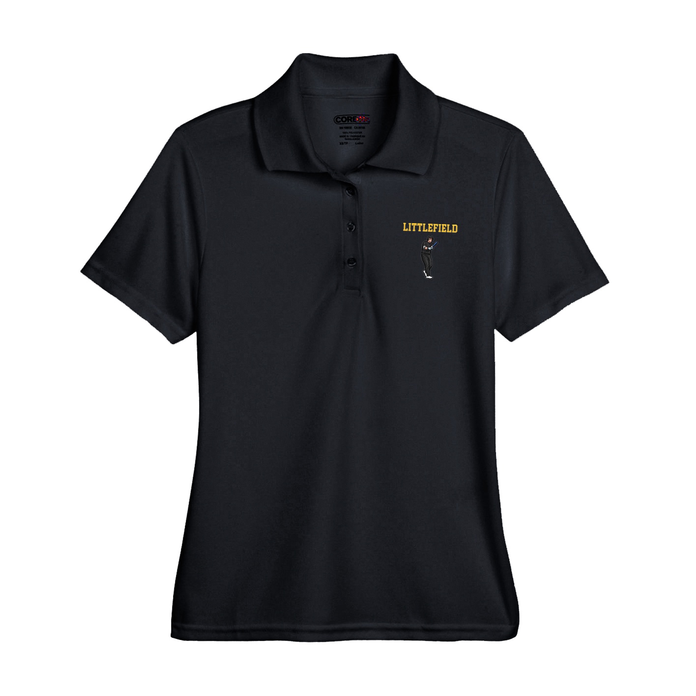Womens Performance Polo — Shirsey in Black
