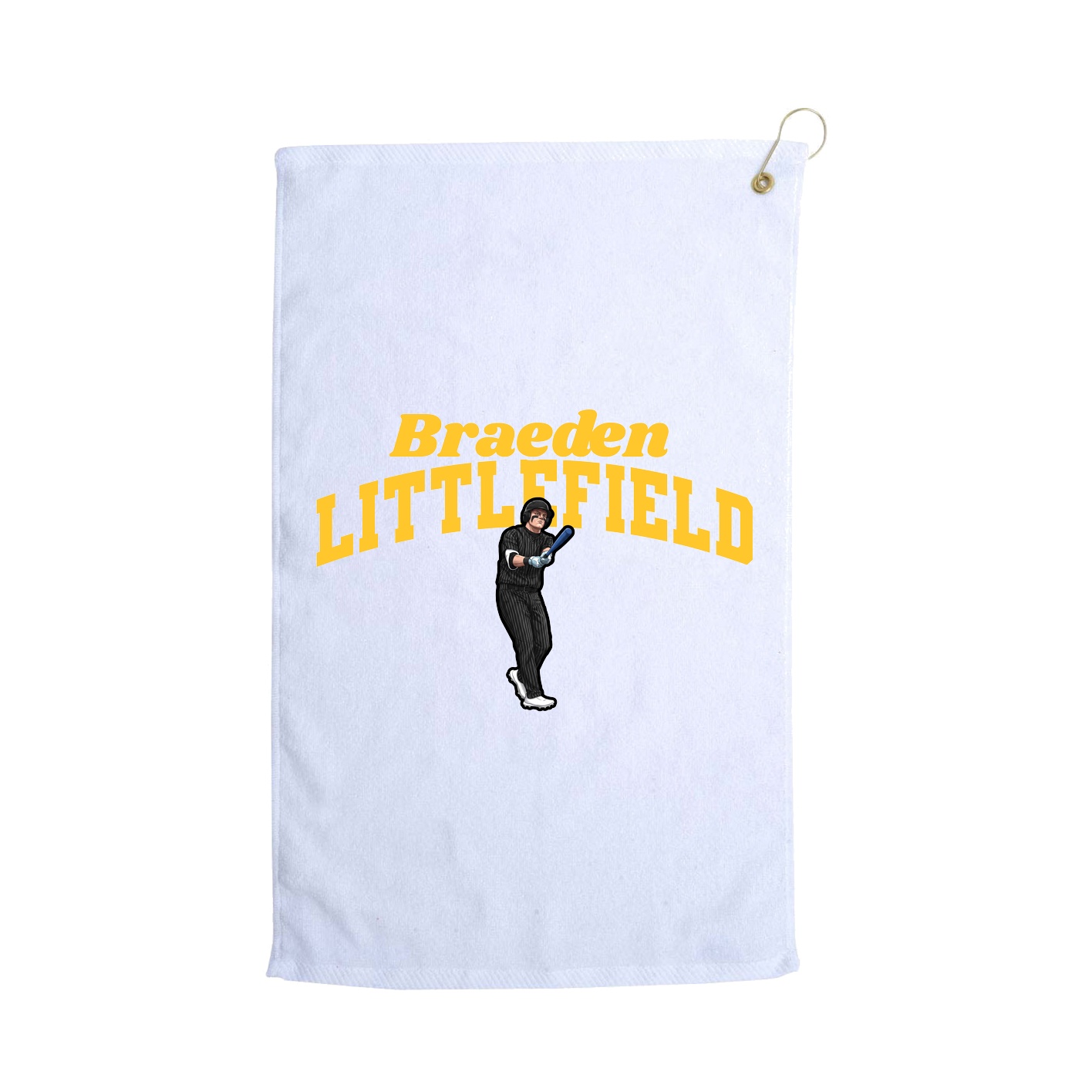 Golf Towel — Signature Arch in White