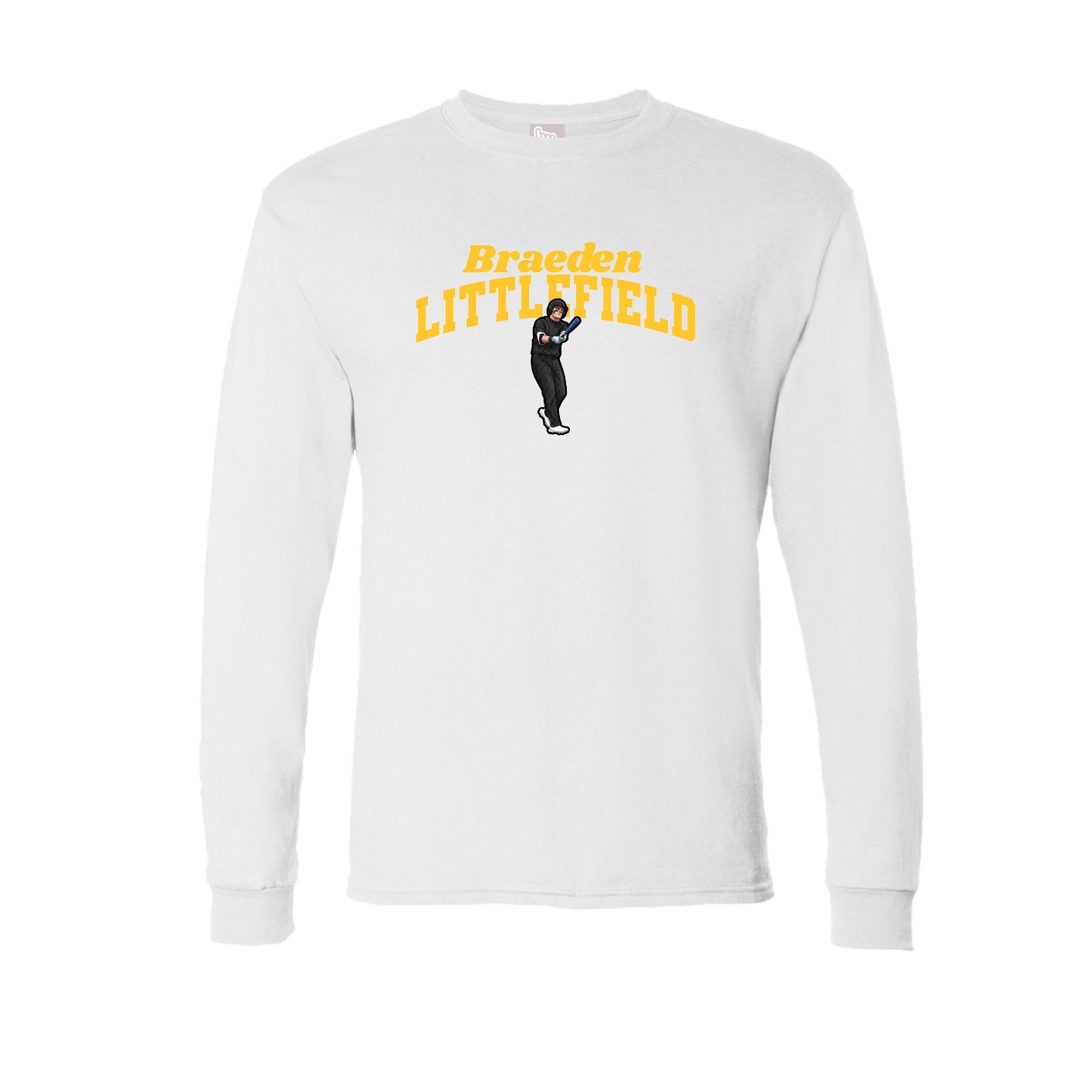 Long Sleeve Tee — Signature Arch in White
