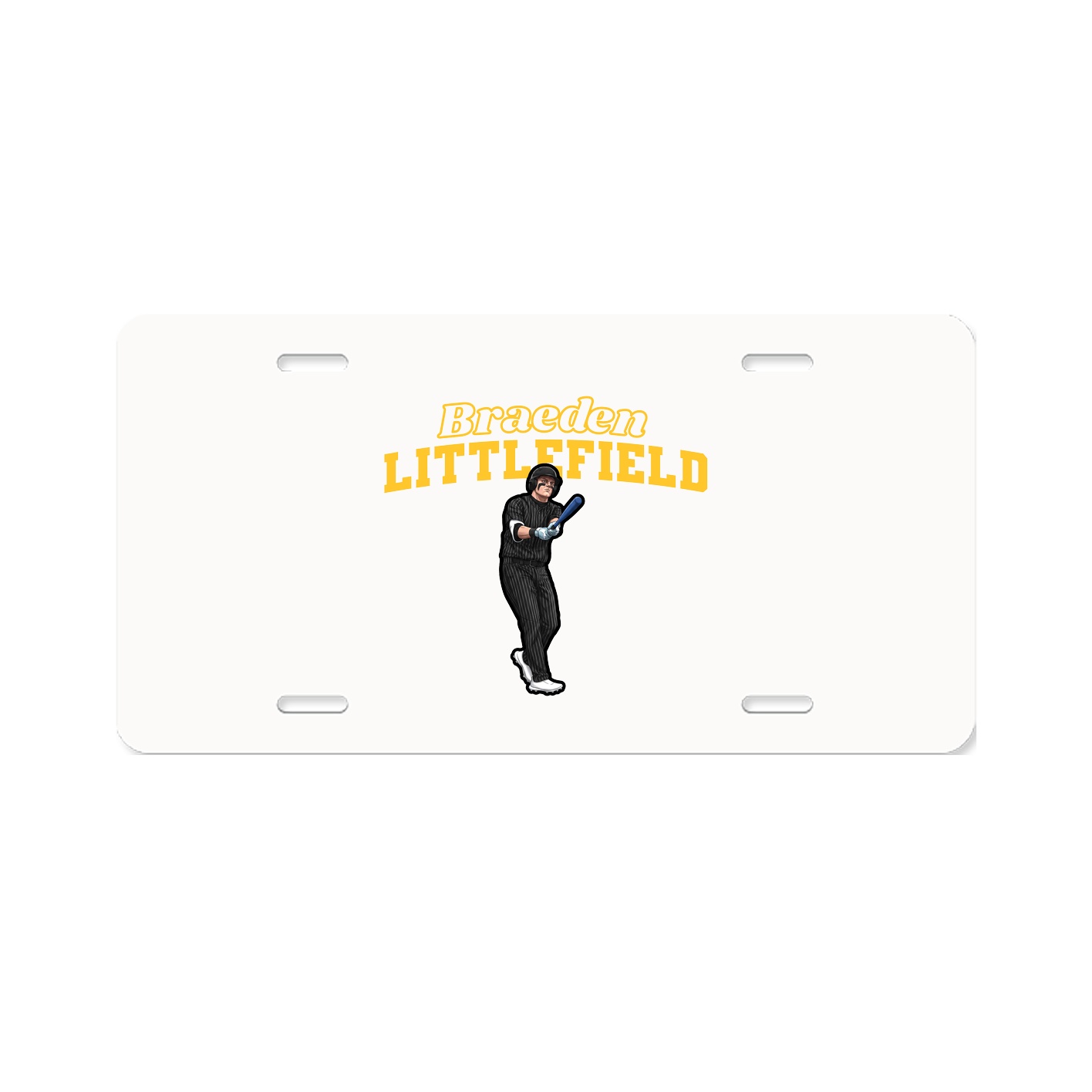 License Plate — Name Arch in Classic