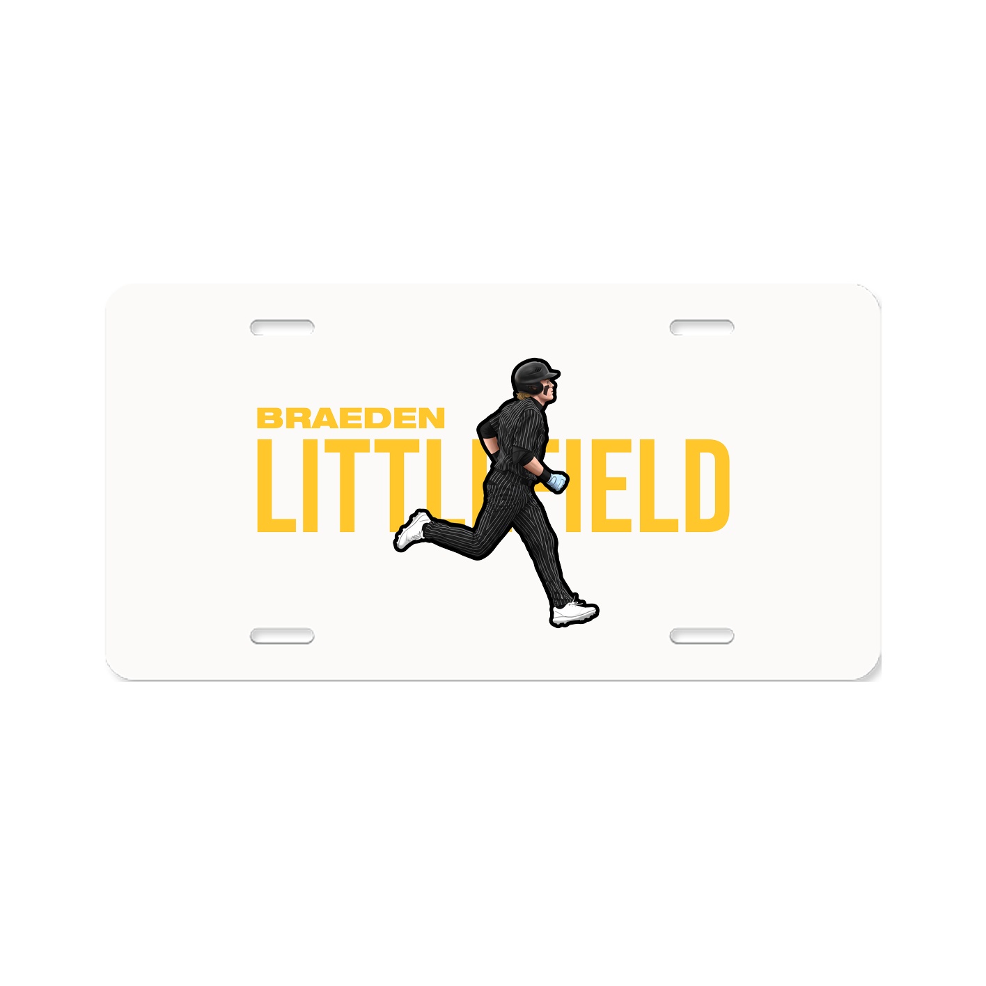 License Plate — Player Name in Classic