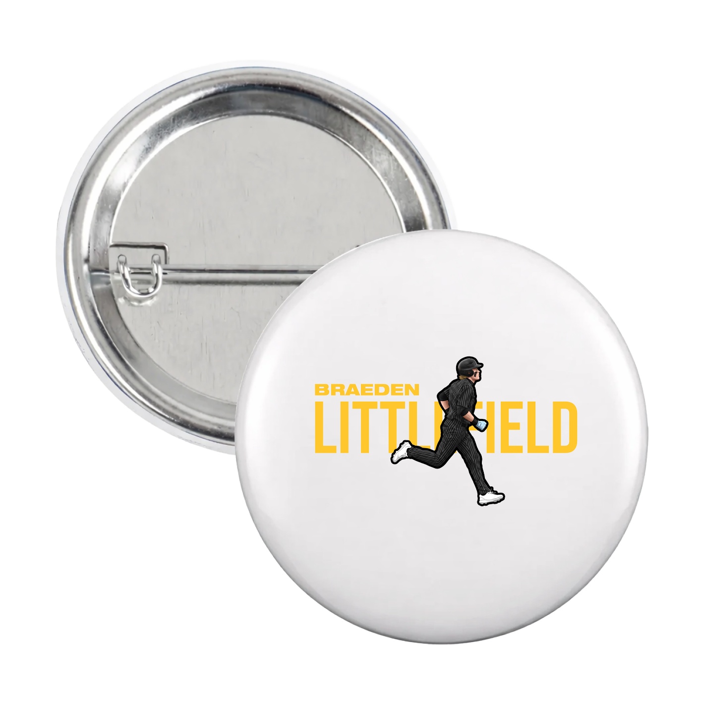 Game Day Button — Player Name in White