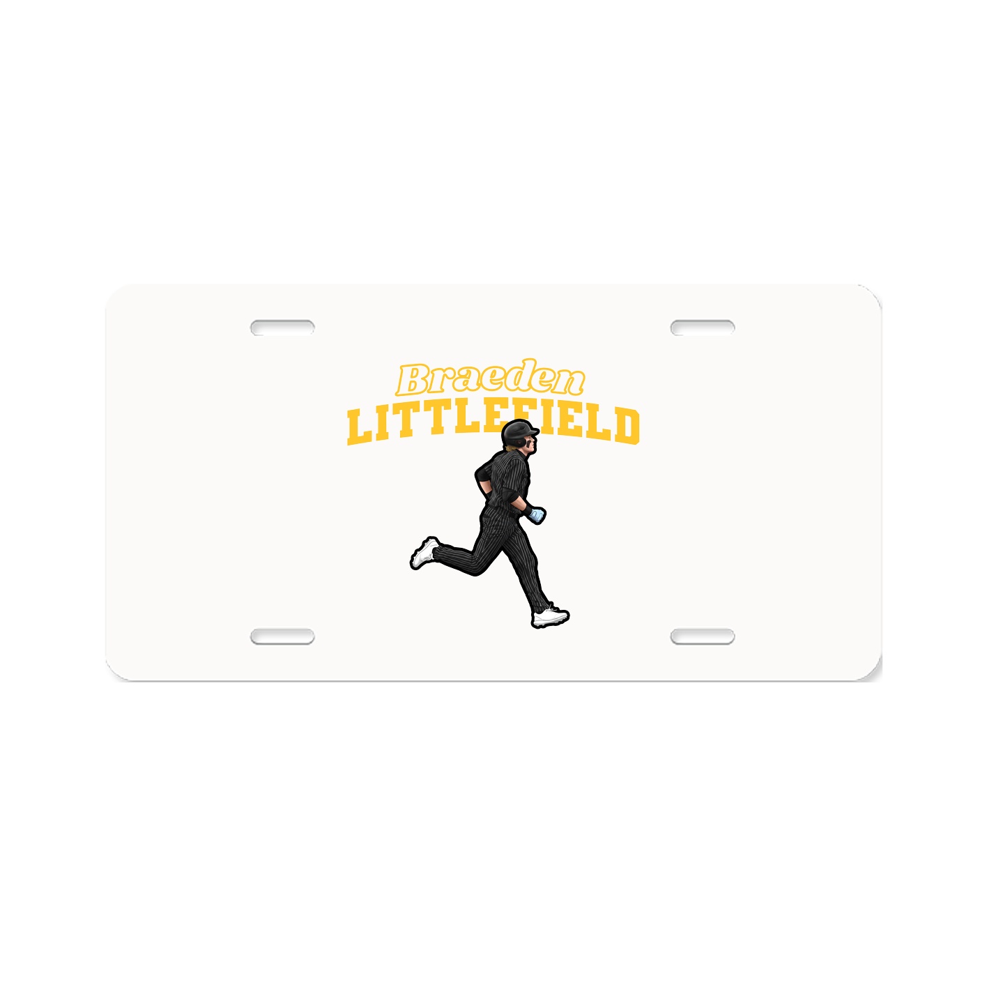 License Plate — Name Arch in Classic
