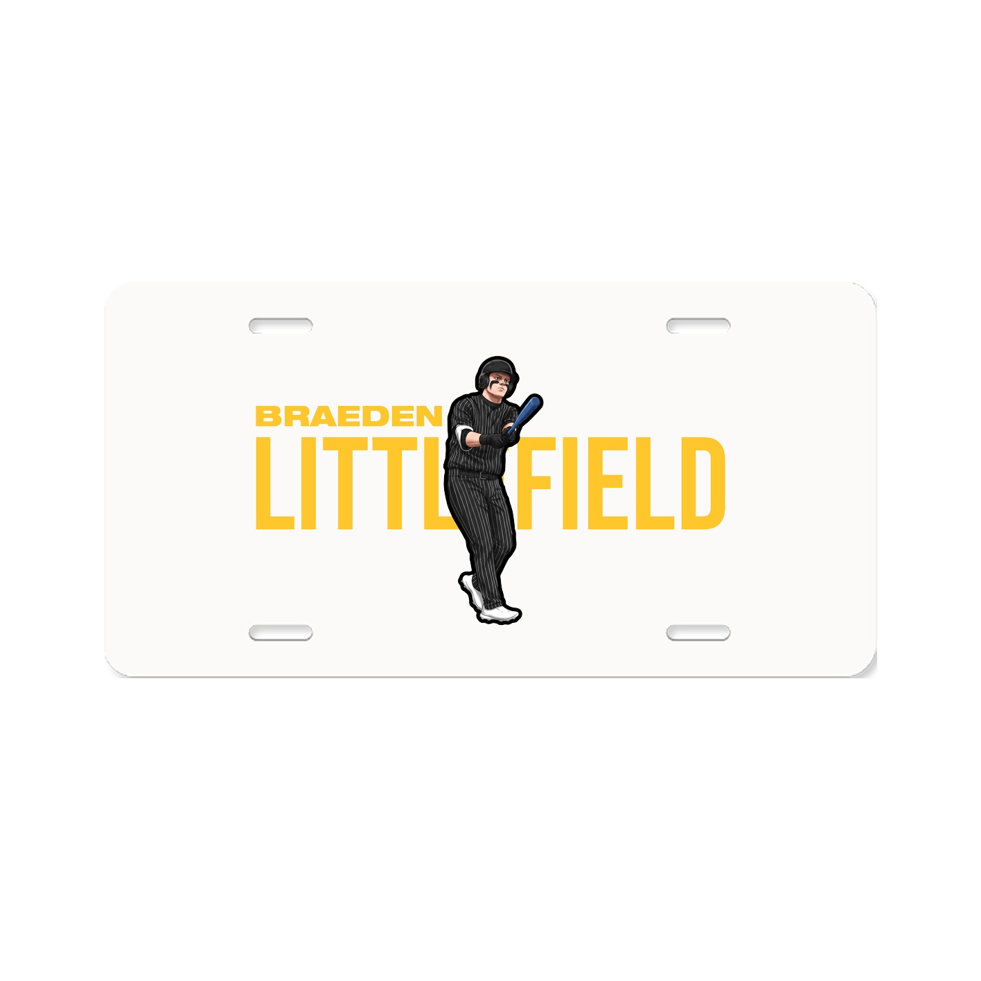 License Plate — Player Name in Classic