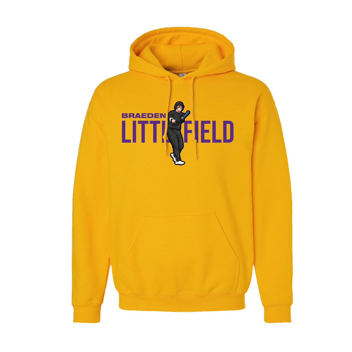 Hoodie — Player Name in Gold