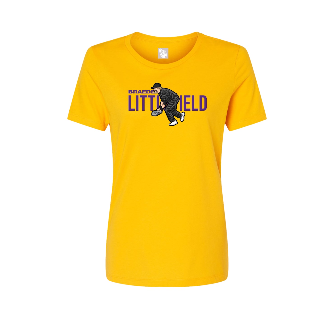 Womens Tee — Player Name in Gold