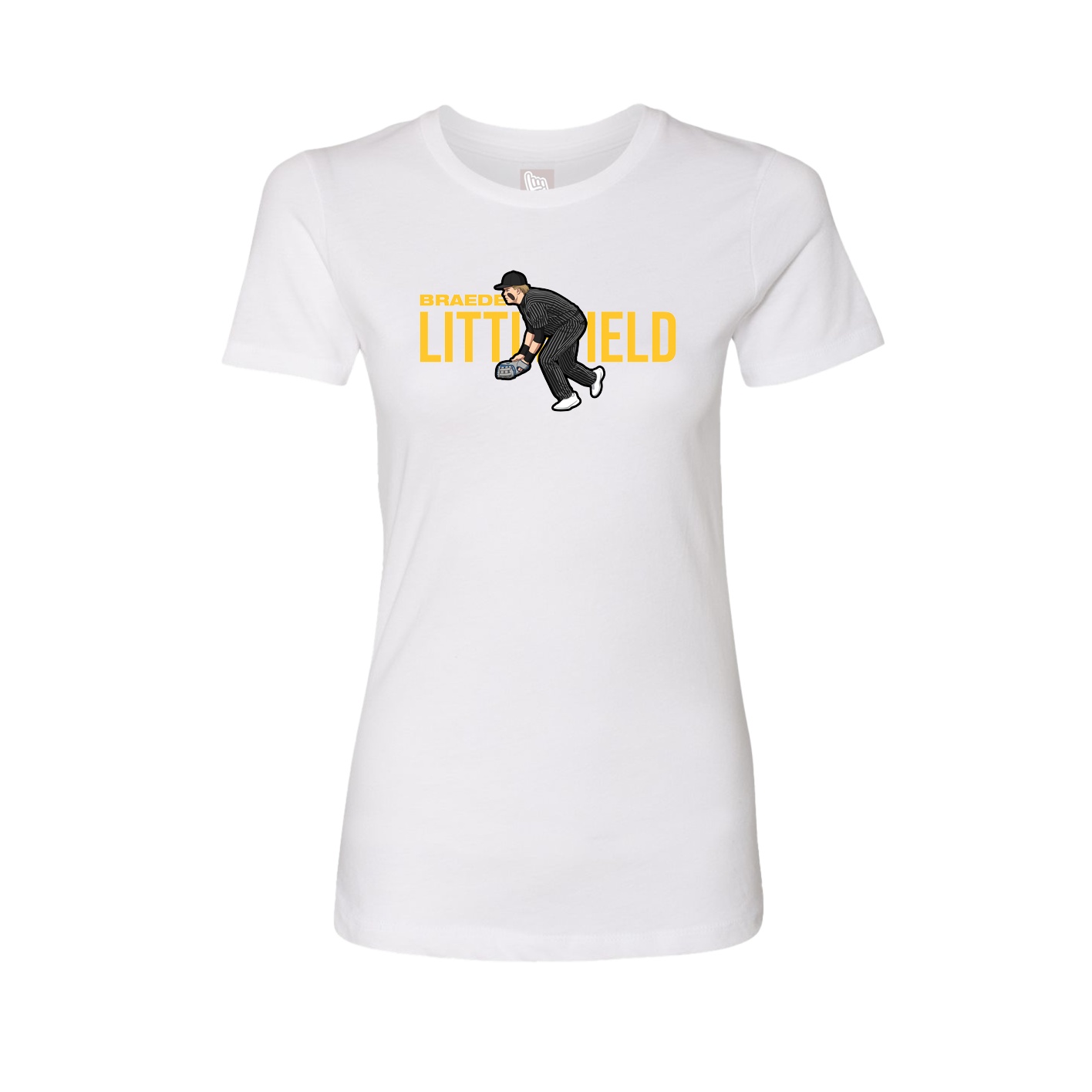 Womens Tee — Player Name in White