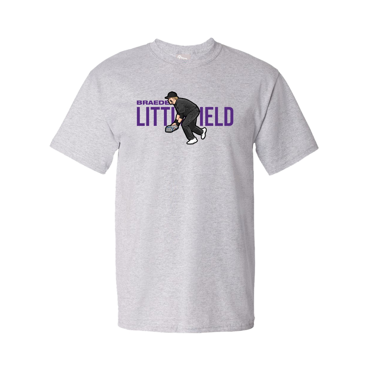Youth Tee — Player Name in Grey
