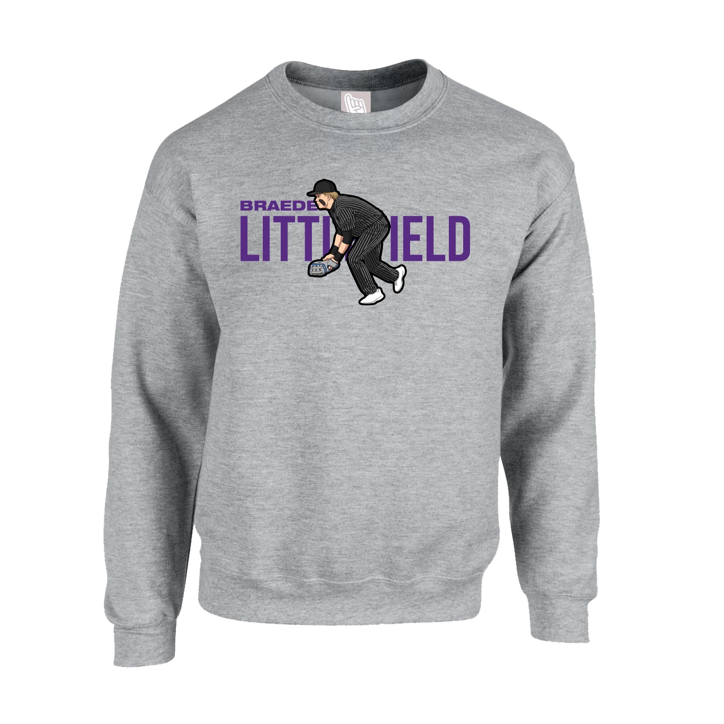 Fleece Crew — Player Name in Grey