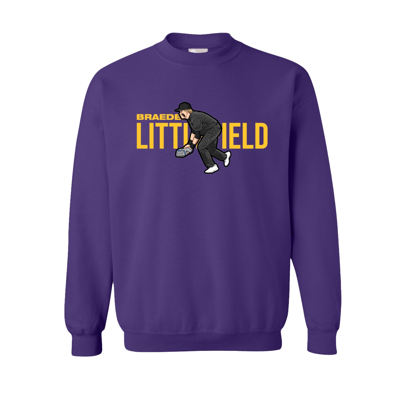 Fleece Crew — Player Name in Purple