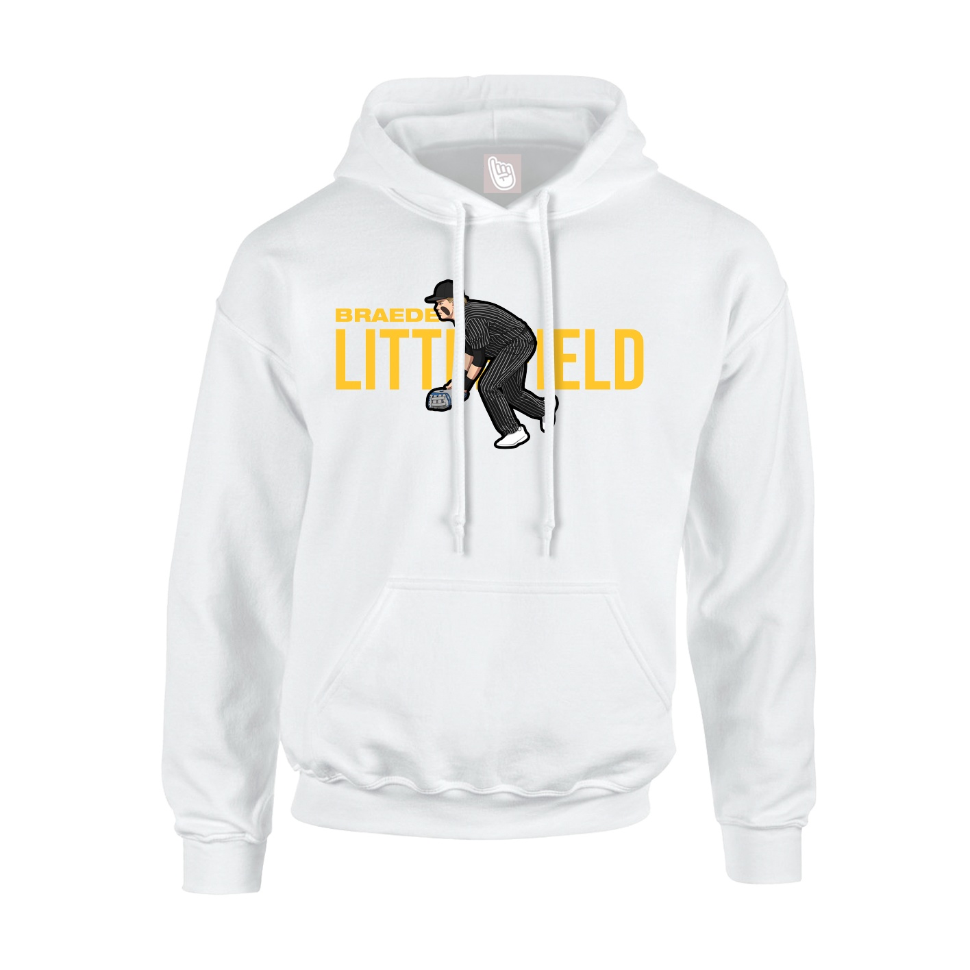 Youth Hoodie — Player Name in White