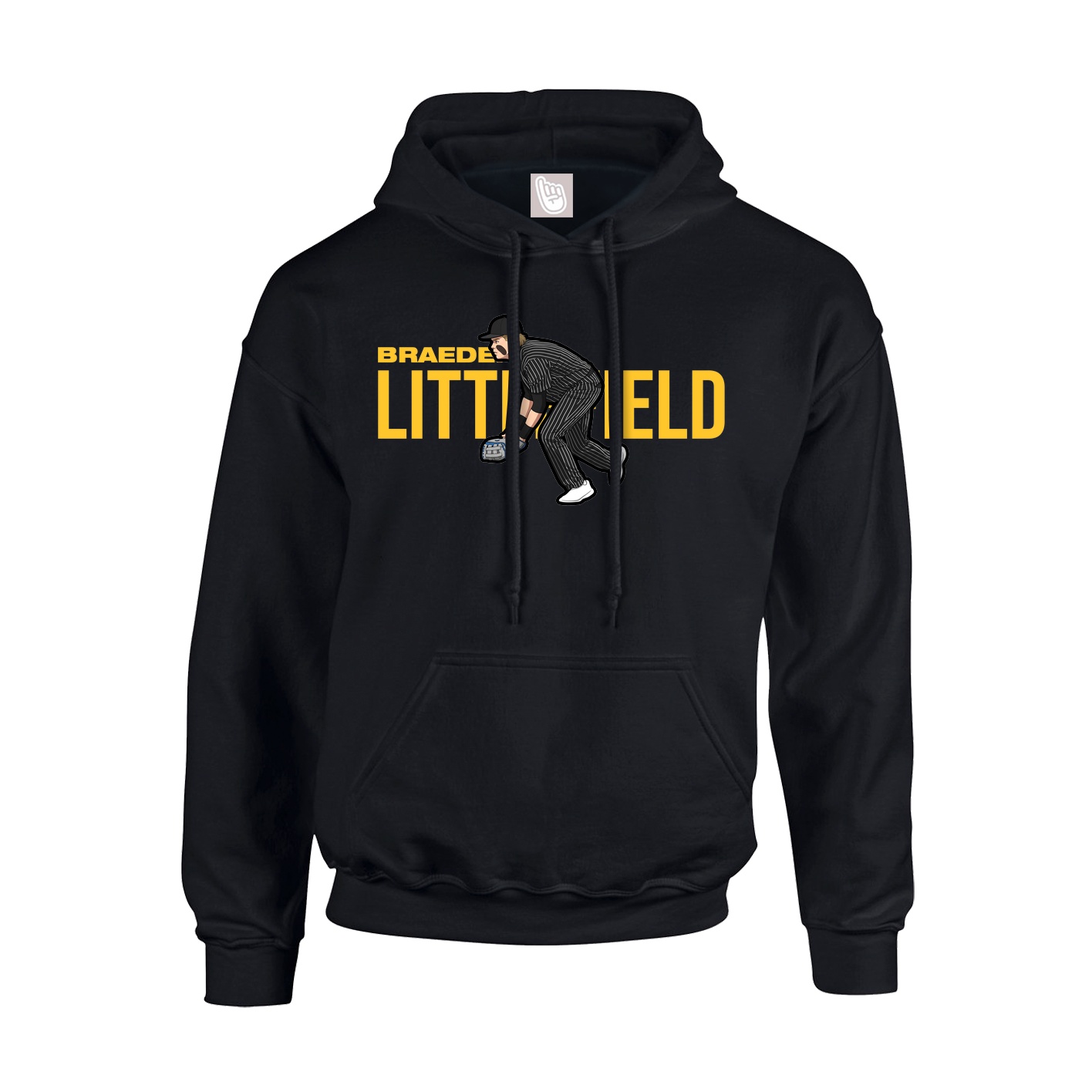 Youth Hoodie — Player Name in Black
