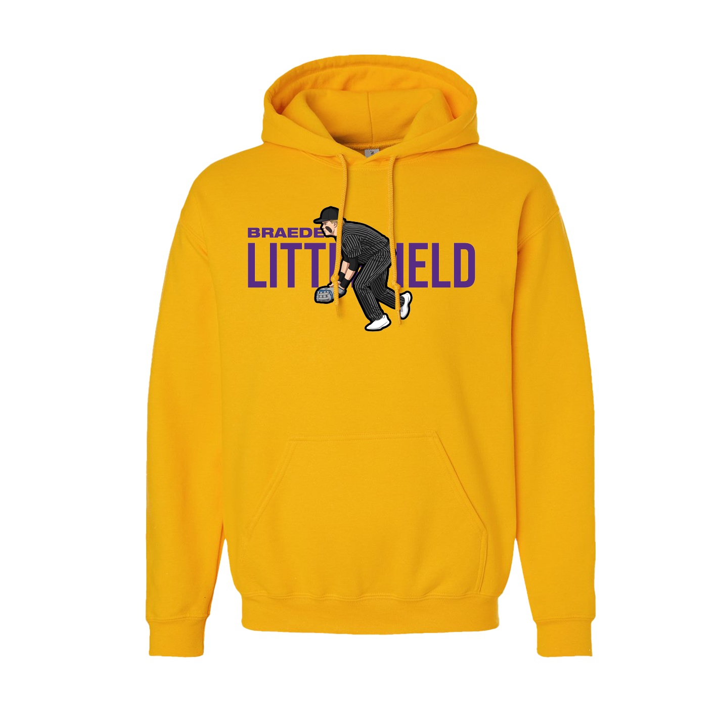Youth Hoodie — Player Name in Gold