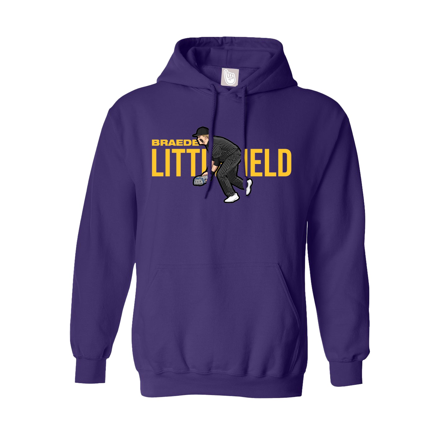 Youth Hoodie — Player Name in Purple