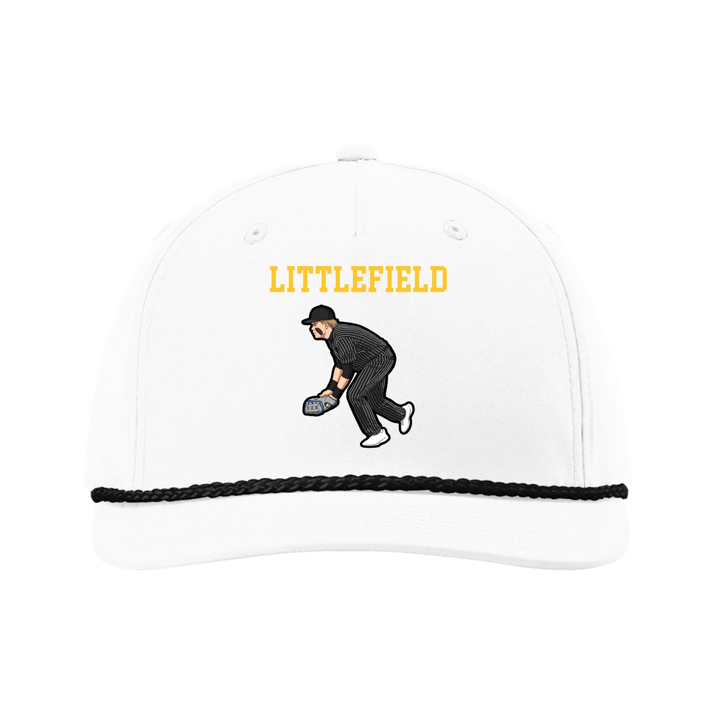 Five-Panel Classic Rope Cap — Shirsey in White