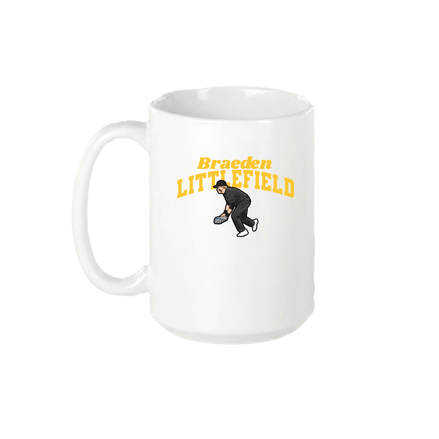 15oz Coffee Mug — Signature Arch in White