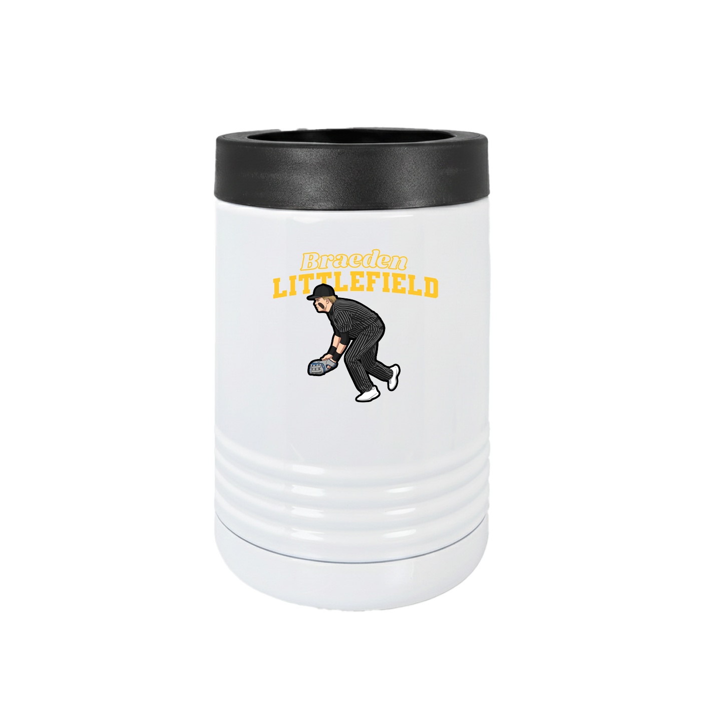 Beverage Holder — Name Arch in White