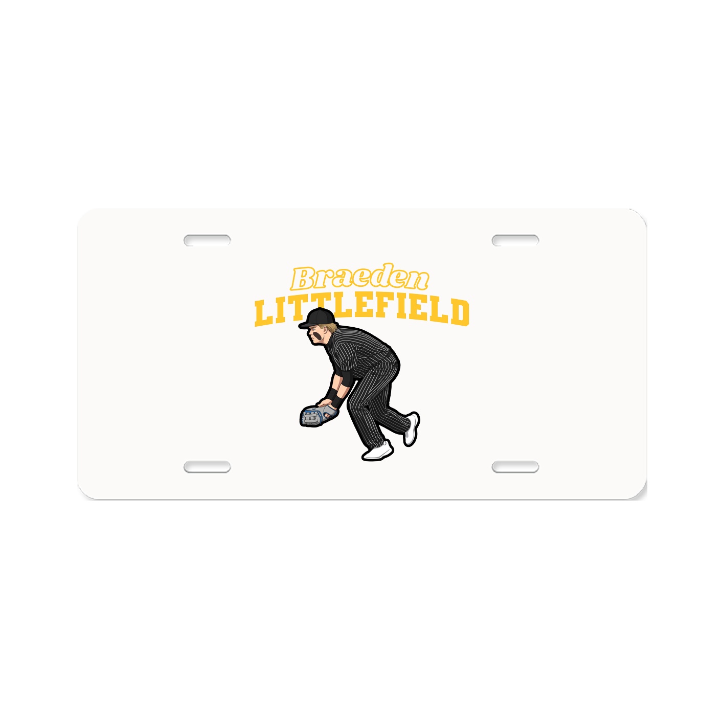License Plate — Name Arch in Classic