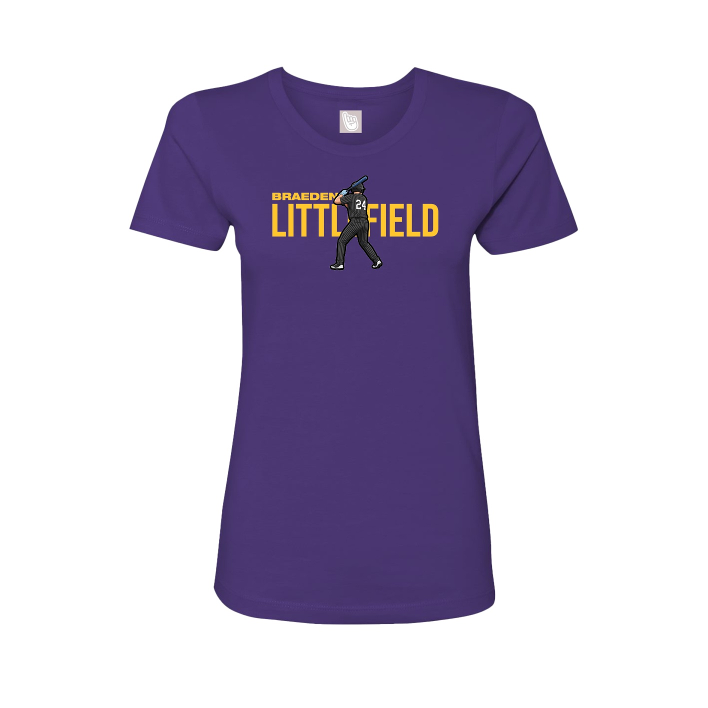 Womens Tee — Player Name in Purple