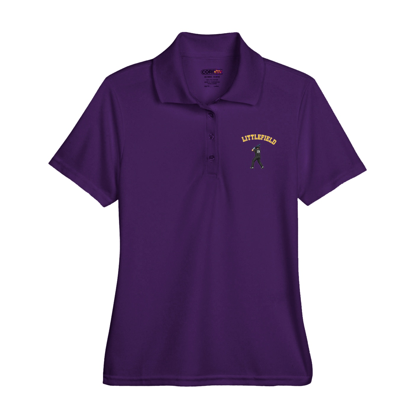 Womens Performance Polo — Shirsey Arch in Purple