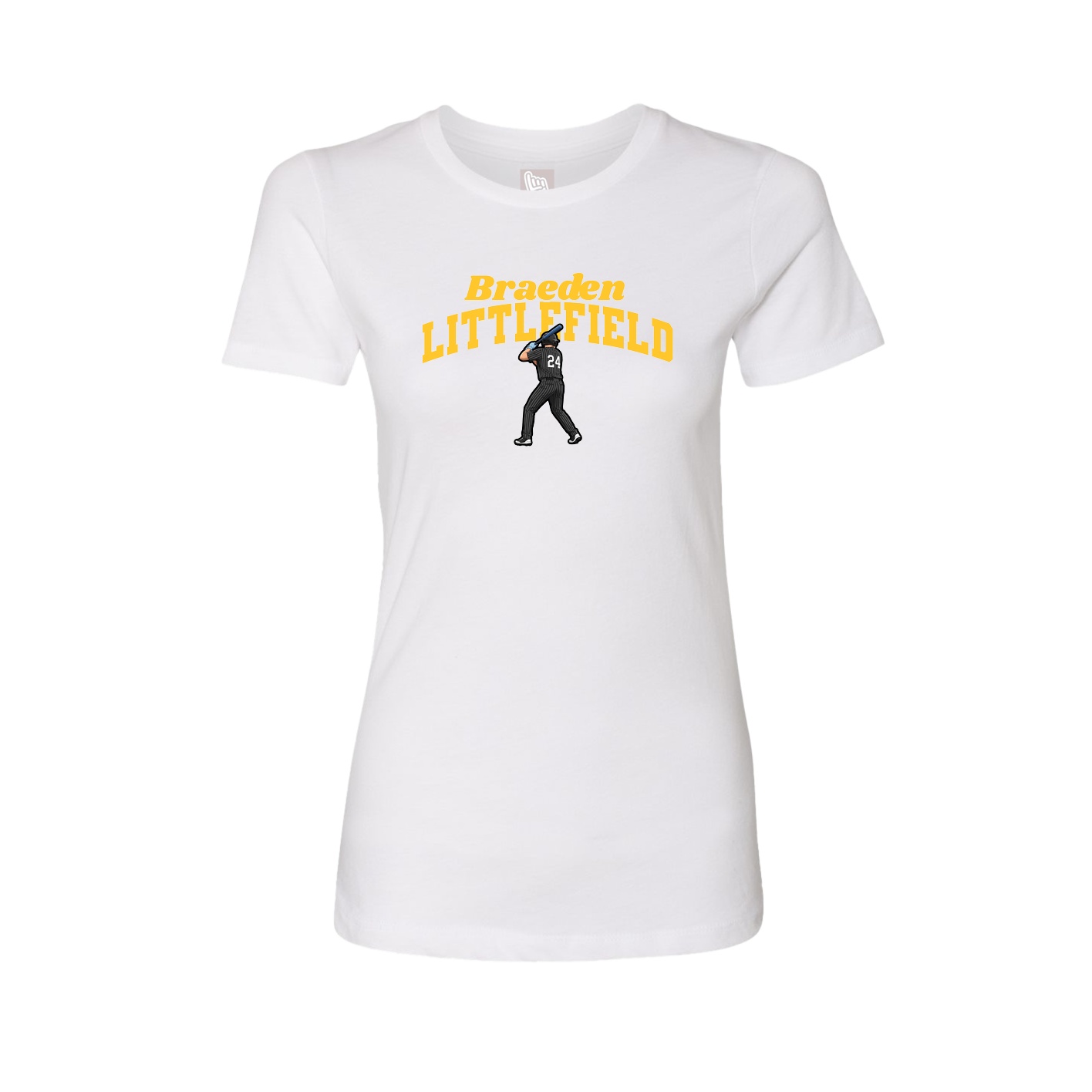 Womens Tee — Signature Arch in White