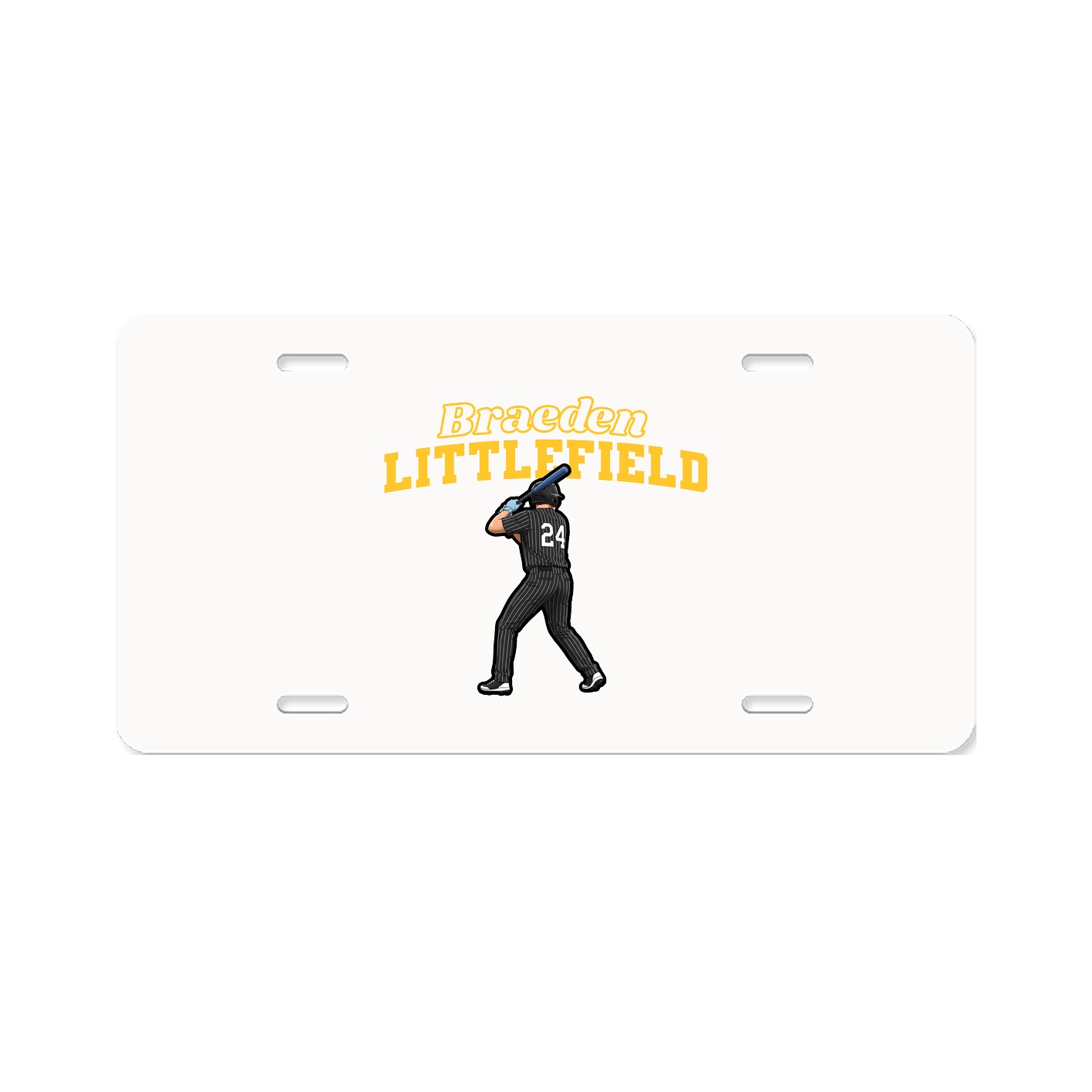 License Plate — Name Arch in Classic