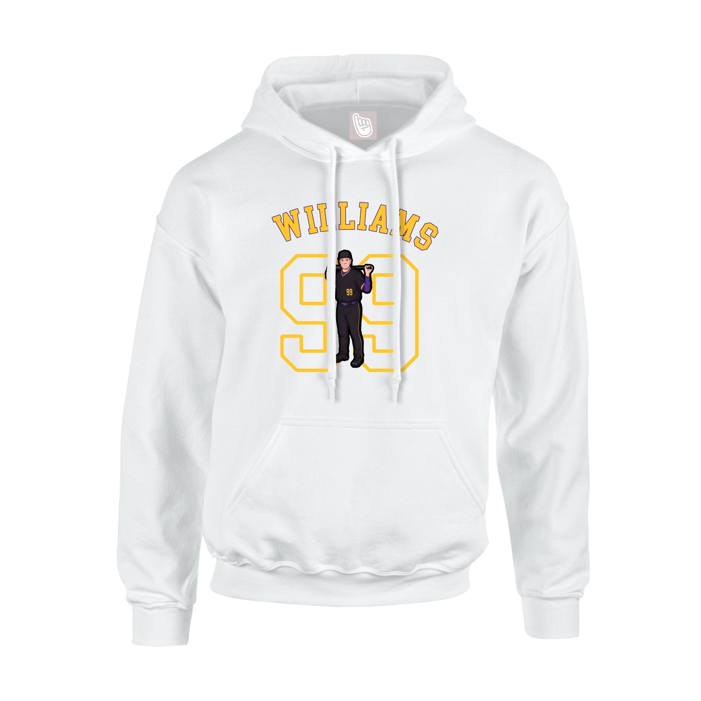 Youth Hoodie — Shirsey Arch in White
