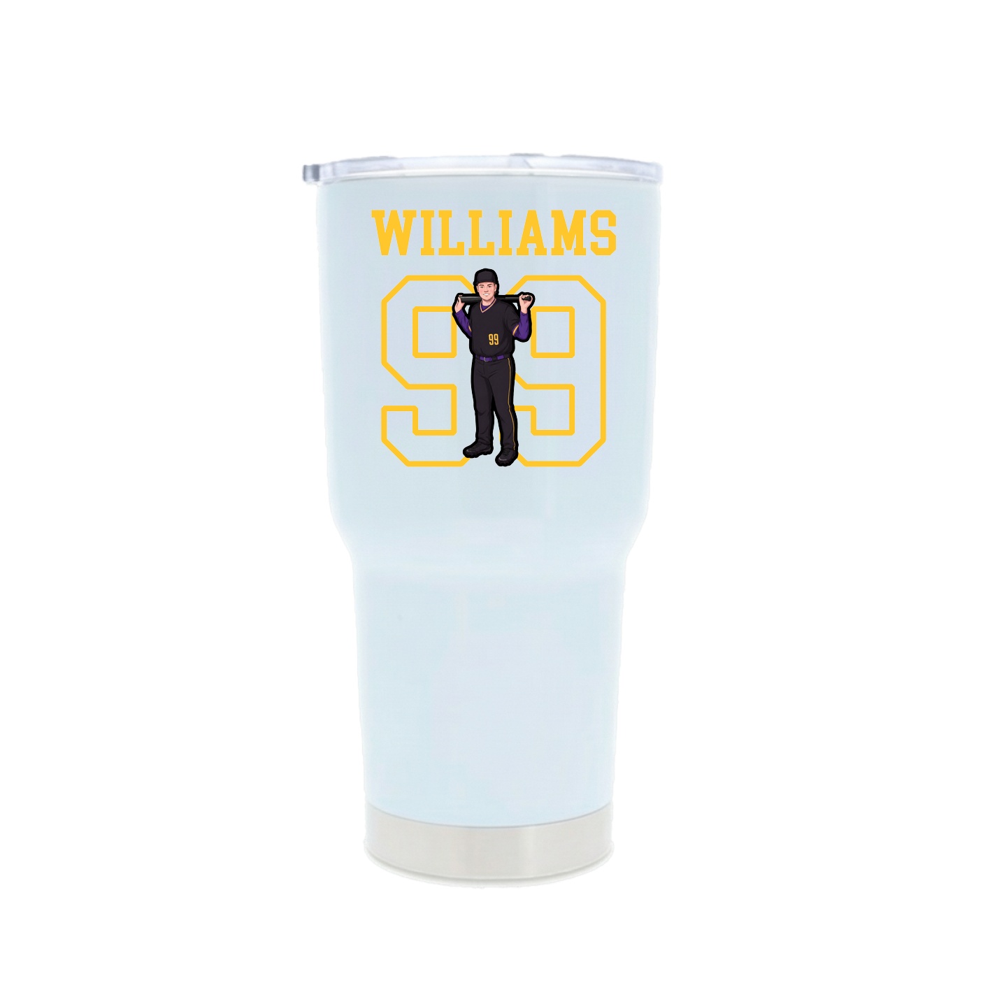 30oz Stainless Steel Tumbler — Shirsey in White