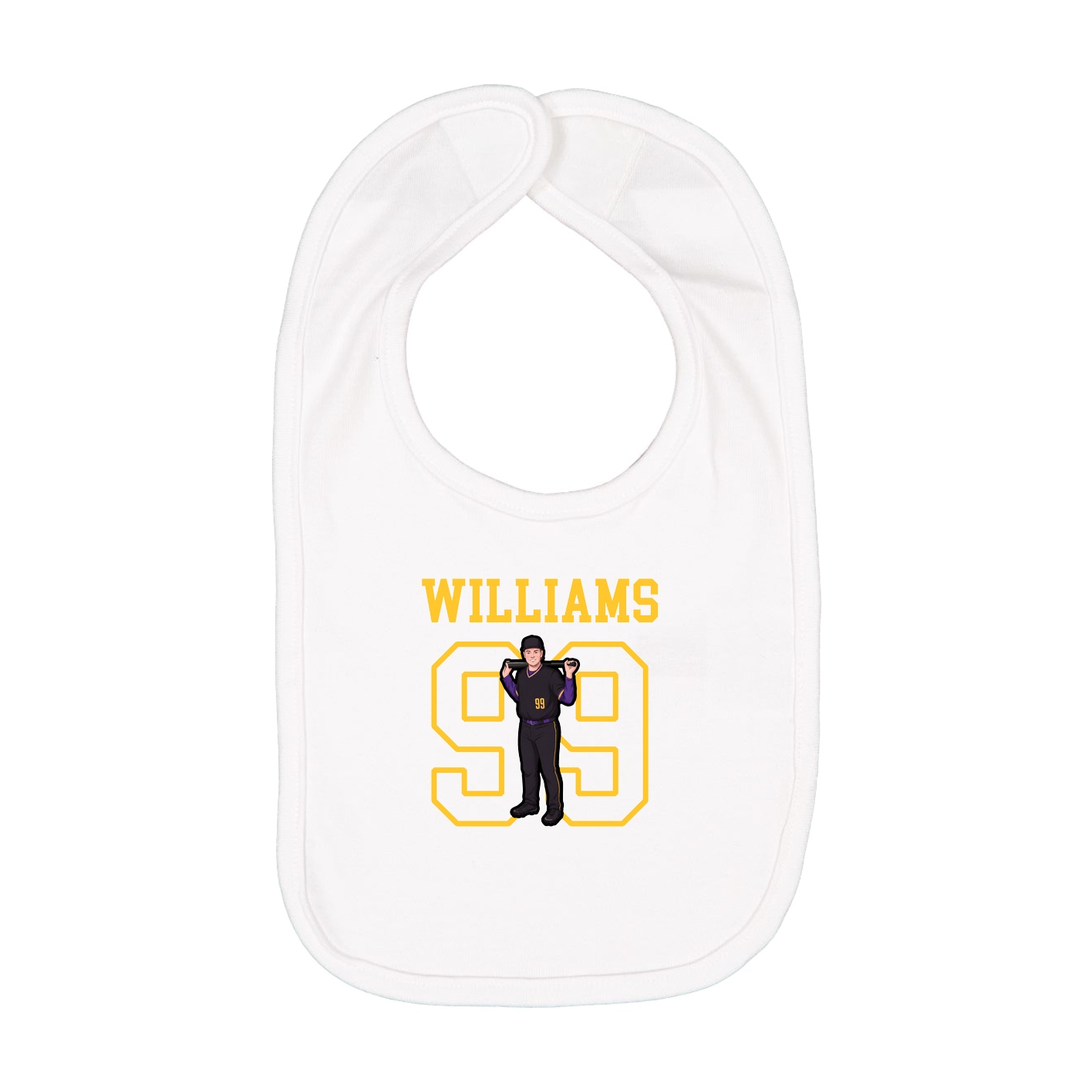 Infant Bib — Shirsey in White
