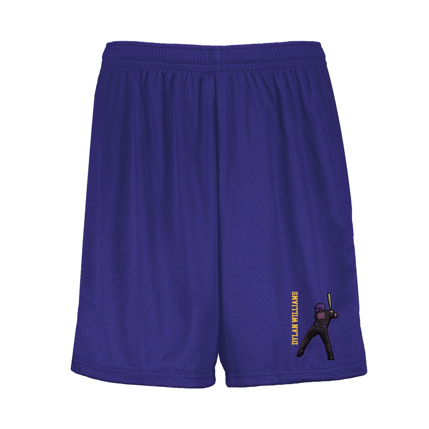 Shorts — Name Vertical in Purple