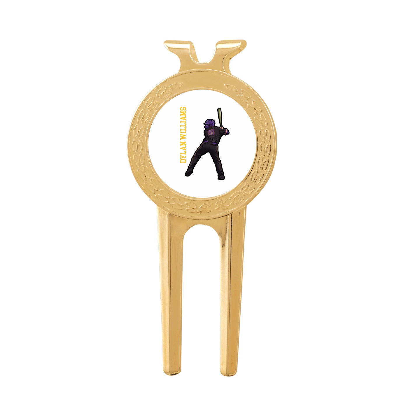 Divot Tool with Ball Marker — Name Vertical in Classic