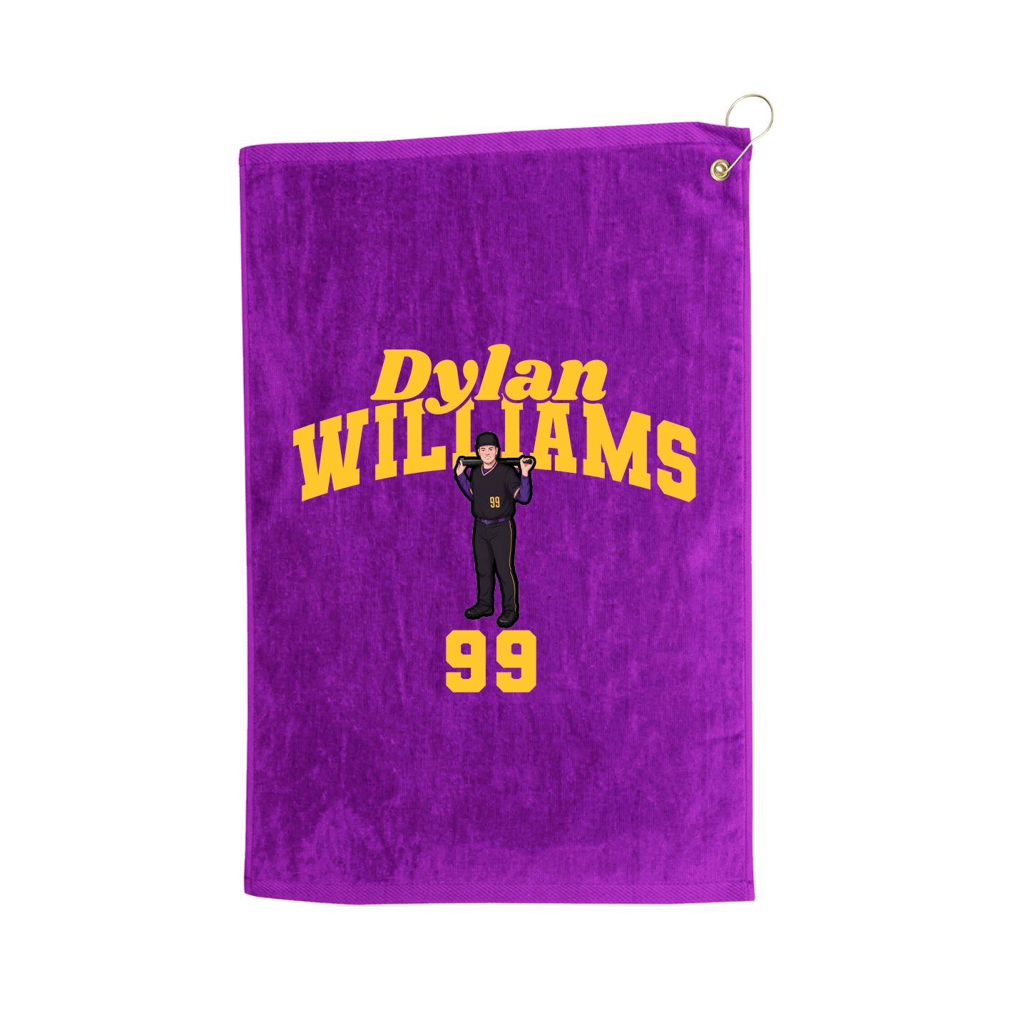Golf Towel — Signature Arch in Purple